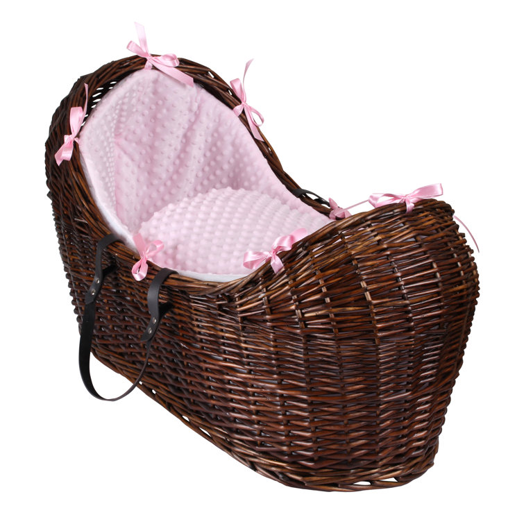 Clair De Lune Dimple Moses Basket with Bedding with Mattress Wayfair